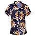 Produktbild Luckhome Herren Hawaiihemd 3D Gedruckt Muster Kurzarm Aloha Freizeit Hemd Button Down Graphic Hemden Shirts,Lässige Summer Printed Hawaii T-Shirt Top Bluse(Blau,L3)
