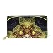 Produktbild COOSUN Fractal Yellow echtes Leder-große Kapazitäts-Mappen-Kartenhalter-Organisator mit Reißverschluss Kupplung Geldbörse für L Mehrfarben