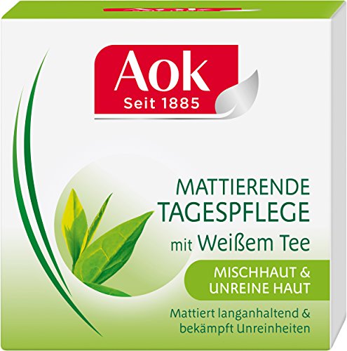 Aok Mattierende Tagespflege mit weißem Tee, 3er Pack (3 x 50 ml)