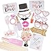 Produktbild MEJOSER 20pcs Hochzeit Hen Party Rose Gold Team Braut Photo Booth Props Fotorequisiten Fotoaccessoires, Witziges Spiel für Den Junggesellinnenabschied JGA-Party, Hochzeit