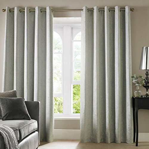 Cairo Duckegg Fully Lined Eyelet Curtains Mayfair Collection 90