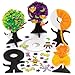 Produktbild Baker Ross Pompon-Bastelsets Halloween-Baum als lustiges Spielzeug für Kinder zum günstigen Preis - perfekt als kleine Party-Überraschung für Kinder zu Halloween (3 Stück)