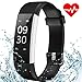 Produktbild AISIRER Fitness Armband Wasserdicht IP67 Fitness Tracker Smart Watch Pulsmesser Aktivitätstracker Schrittzaehler Kalorienzähler Schlafmonitor Smartwatch 14 Trainingsmodi mit iPhone Android Handy