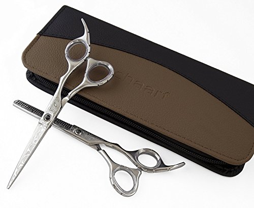 Marke New Professional Barber Friseur-Haarschere Set mit Laser Ätzen, 15,2 cm Schere Set Barber Salon Schere Professional Friseurschere und Effilierschere - 3