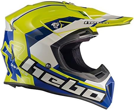 Hebo Enduro MX Fiber Raptor Helmet, Green, Size XS