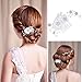 ROSENICE Bridal Hair Combs Hair Slides Hair Charm Clips Crystal Rhinestones Pearls Decor