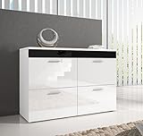 Muebles Bonitos - Cómoda Venice en color blanco y negro