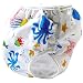 Sijueam Waterproof Reusable Swim Diaper One Size Nappy for Babies Infants Leakproof Swimming Shorts Breathable Knitted Fabric Watersport Swimwear - Underwater world