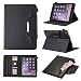 Produktbild New iPad 9.7 Inch 2018 Hülle, FindaGift PU Leder Slim Libro Design Brieftasche Schutzhülle [Stoßfest] [Ganzkörperschutz][Ständer Funktion] Bookstyle Klapphülle Protective Case Flip Tablet Hülle mit Kartensteckplätzen und Geldtaschen für New iPad 9.7 Inch 2018 (Schwarz)