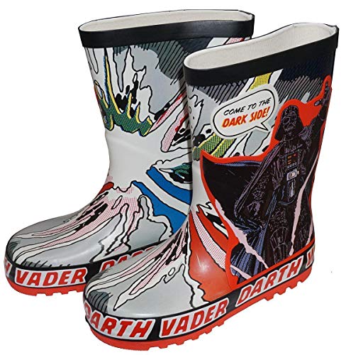 Botas de Agua Paradise para niños de Star Wars Darth Vader EX UK Store Wellington, Color Multicolor, Talla 30 EU