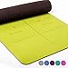 Produktbild HEATHYOGA hochwertige Yogamatte mit Anti-Ruschbelag, Design Hilfslinien, licht, umweltfreundlich, langlebig, Maße: 183 cm Länge, Breite 65 cm, Höhe 0.6cm