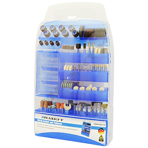 Schleifset Polierset 150-tlg Feinbohrer Satz Fräser Bürsten Bohrer 3mm Sortiment - 5