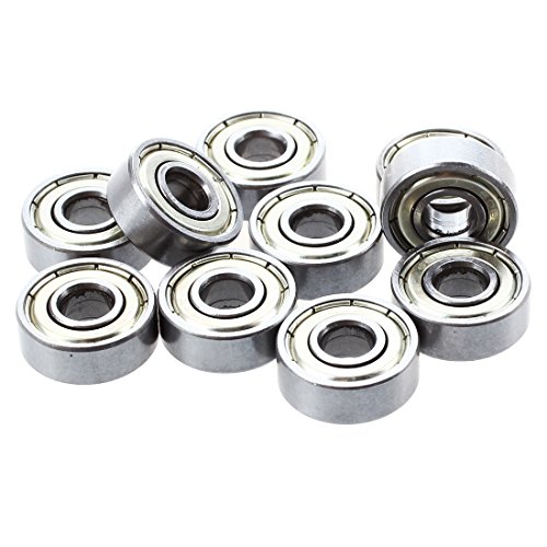 TOOGOO (R) 10 Stueck 17mm x 6mm x 6mm Einreihige Shielded Rillenkugellager 606ZZ - 4