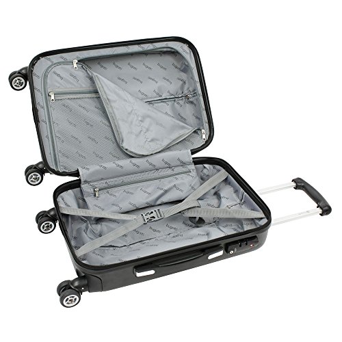 Bugatti Case „Cosmos“ 55cm in black Laptop Rollkoffer, 50 cm, 39.4 liters, Schwarz (Black) - 2