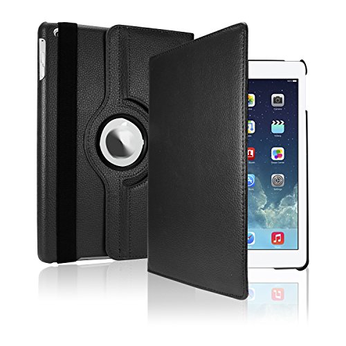 SAVFY iPad Air 2 Hülle Case Schutzhülle 360 Grad Rotation Flip Cover inkl. Displayschutzfolie, Eingabestift für iPad Air 2 iPad 6 - 2