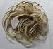 New Tousled Synthetic Hairpiece Scrunchies Straight Elastic updo Scrunchy BUN Brown Blonde Instant Ponytail (Dark Blonde #26/613)