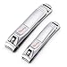 Chooling Fingernail & Toenail Clippers Set - Sharpest Stainless Steel Big Nail Clipper - Quality Nail Trimmer - Perfect Nail Cutter for Men & Women - Great Gift