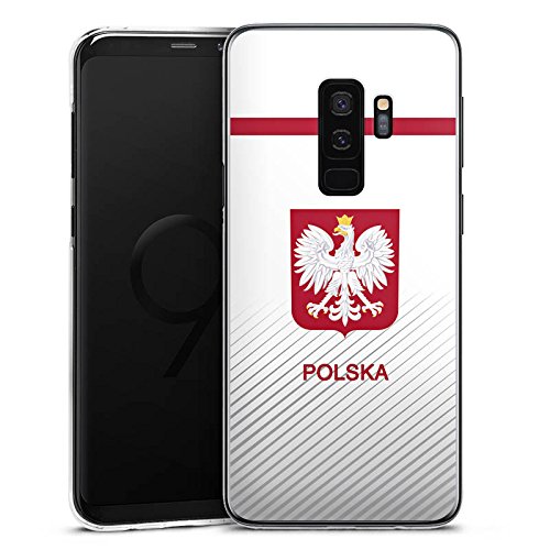 DeinDesign Samsung Galaxy S9 Plus Hülle Case Handyhülle Polen Em Trikot Football Fussball