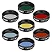 Price comparison product image Neewer 1.25 inches Telescope Moon Filter, CPL Filter, 5 Color Filters Set(Red, Orange, Yellow, Green, Blue), Eyepieces Filters for Enhancing Definition and Resolution in Lunar Planetary Observation