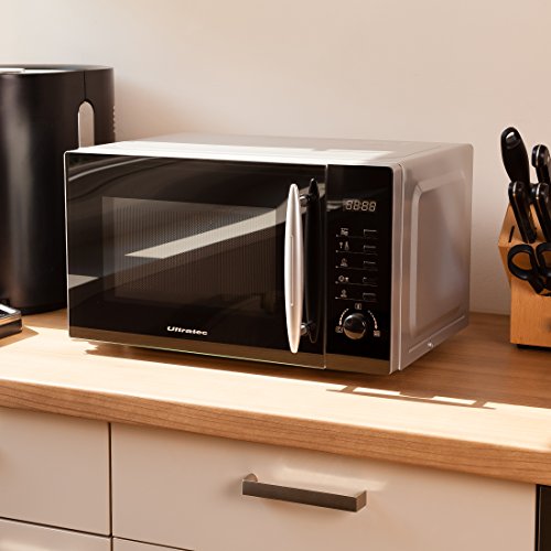 Ultratec Mikrowelle MWG200 mit Grill 700 Watt / 23 Liter Garraum / 95-Minuten-Timer mit Signalton inkl. Grillrost - 6