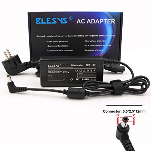 BLESYS 65W Ladekabel ASUS X550C Netzteil X550C Ladekabel X550CC ASUS Ladekabel Laptop 19V 3.42A Steckverbinder: 5.5 x 2.5mm BLESYS 65W Ladekabel ASUS X550C Netzteil X550C Ladekabel X550CC ASUS Ladekabel Laptop 19V 3.42A Steckverbinder: 5.5 x 2.5mm