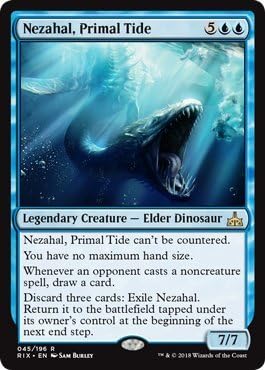 MTG - Rivals of Ixalan - Nezahal, Primal Tide 045/196, Rare, New, Mint