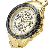 ZGZXD Wasserdichte Mechanische Uhrmänner, Jungenkursteilnehmerkalender-Stahlgurt Trägt Multifunktionsuhr Zur Schau,E