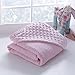 Plush Dimple Hooded Baby Towel - Pink