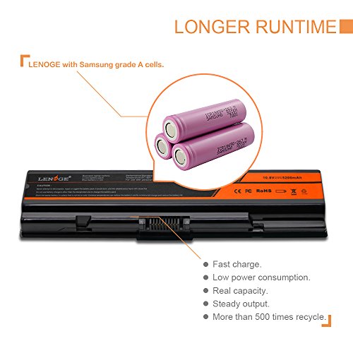 LENOGE Ersatz Hochleistung Akku Li-ion Laptop Batterie Für Toshiba Satellite A200 A205 A210 L305 L500 PA3534U-1BAS PA3534U-1BRS 5200mAh - 6