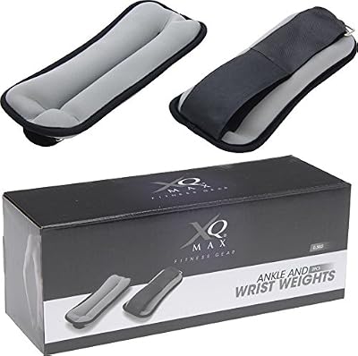 XQ Max KOO870070 Poids de Cheville + Poignet Mixte Adulte, Noir, 2 x 0,5 kg