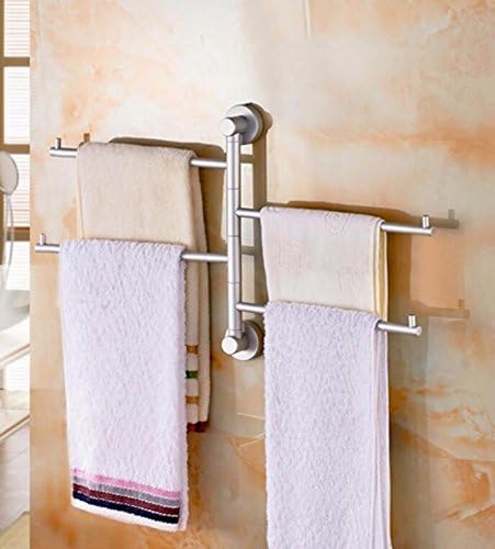 USDFJN Towel Holder Bathroom Stand Shelf Aluminum can be rotated 4 months 32*33cm