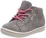 Futter:Sympa/Leder RICOSTA Mädchen ZAYNI Hohe Sneaker, Grau (Graphit/Beere 455), 22 EU