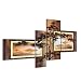 Produktbild Bilderdepot24 "African Savannah M2 handgemaltes Leinwandbild 140x80cm 4 teilig 509