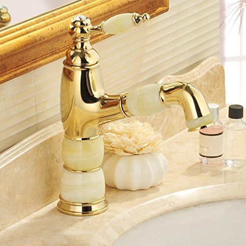 Bathroom Faucet Pull Faucet Full Copper Bathroom Single Hole Hot And Cold Water Faucet