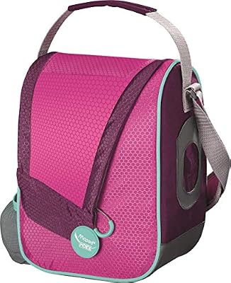 Maped Picnik Concept - Lunch bag Sac à Déjeuner Isotherme Enfants - Bandoulière Réglable et Anse - Porte-Gourde et Porte-Etiquette - Facile à nettoyer - Rose