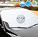Produktbild K-Bright 100x147cm Auto Abdeckung Scheibenabdeckung,Auto Windschutzscheibenabdeckung/Auto Scheibenabdeckung/Wasserdicht Frontscheibe Abdeckung für Winter + Sommer,Frostabdeckung,Anti-Sonne/Anti-Schnee,Einfach zu installieren und zu lagern(Mit Aufbewahrungsbeutel)