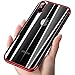 Produktbild Hülle iPhone X,iPhone XS Hülle,SaKuLa Silikon TPU Soft Ultra Dünn Transparent Weich Flexibel Ultra Slim Durchsichtig Stoßfest Anti-Scratch Plating Case Schutzhülle Bumper Cover Handyhülle für iPhone X iPhone XS [Kabellos Aufladen Unterstützung]-Transparent Rot