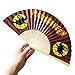 Produktbild Andouy Retro Faltfächer/Handfächer/Papierfächer/Federfächer/Sandelholz Fan/Bambusfächer für Hochzeit, Party, Tanzen(23cm.Orange-Hexe)