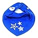 Foulard pour bébé de bandage avec étoiles-bleu-lot de 3-gris