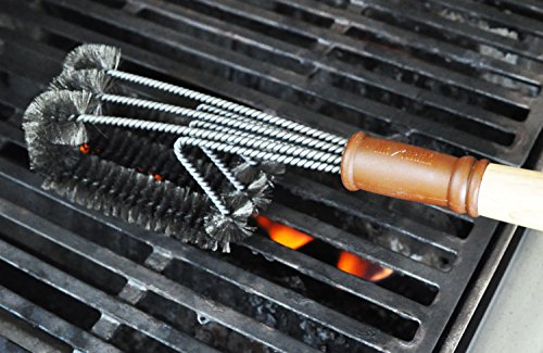 Profi Edelstahl Grillbürste 45cm + 1 auswechselbarer Bürstenkopf – Bestes Preis-Leistungsverhältnis bei Amazon - 4