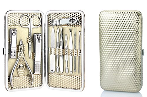 Chiodo fissato 12 Pezzo strumenti di cura Manicure Pedicure Mini Nail Clippers