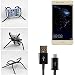 Produktbild Tischständer mit Ladekabel, Ladestation, Dockingstation für Huawei P10 lite Dual-SIM, schwarz „Spider“. Stativ Autohalterung mit Micro-USB Ladekabel - K-S-Trade
