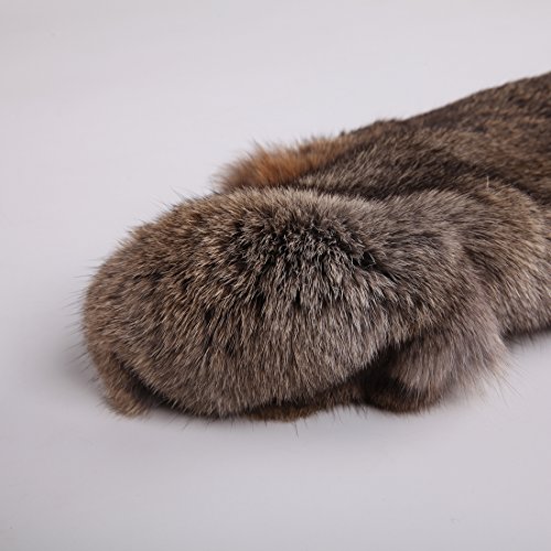 URSFUR Erstklassige Felle aus Kaninchen Echte Tierfell Kaninchenfell Kanin Hasenfell 18.5*11Inches - 9