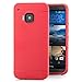 Produktbild Saxonia Schutzhülle kompatibel mit HTC One M9 (2015) Silikonhülle Dots Case | Silikon Handyhülle in Bester Qualität Rot