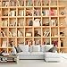 Produktbild Keshj Benutzerdefinierte Fototapete Bücher Bücherregale Bücherregal 3D Stereo Hintergrund Dekorative Malerei Wandbild Schlafzimmer Studie Tapete-120cmx100cm