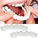 Produktbild Vovotrade 2Pcs Zähne Top Cosmetic Veneer, natürliche kosmetische Zahnheilkunde Instant Smile Comfort Fit Flex kosmetische Zähne, am bequemsten Prothese Pflege kosmetische Zähne (weiss)
