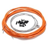 Kit de cable universal funciona para, BMX, crucero de la playa, bicicletas de montana y bicicletas de carretera, incluye todo lo necesario para que el desplazamiento y la longitud del sistema de frenado debe ser lo suficientemente largo para la mayoria de las bicicletas