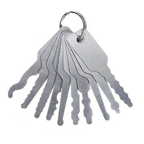 10pcs Jiggler Keys Verschluss Auswahl für doppelseitige Verschluss Verschluss Auswahl Werkzeug