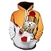Produktbild Christmas Pullover Herren Damen Unisex UFODB Männer Weihnachtspullover Casual Sweatshirt Winterpullover Kapuzenpullover Pulli Weihnachtspulli Weihnachtsparty Oberteile
