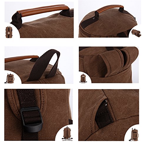 Fresion Mens Backpacks Shoulder Rucksack Bookbag Satchel Hiking Duffle Bag for Outdoor Sports (Black)